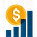 Monetizasyon İkonu: Büyüyen grafik ve para sembolleri