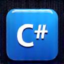 C# programlama dili logosu.
